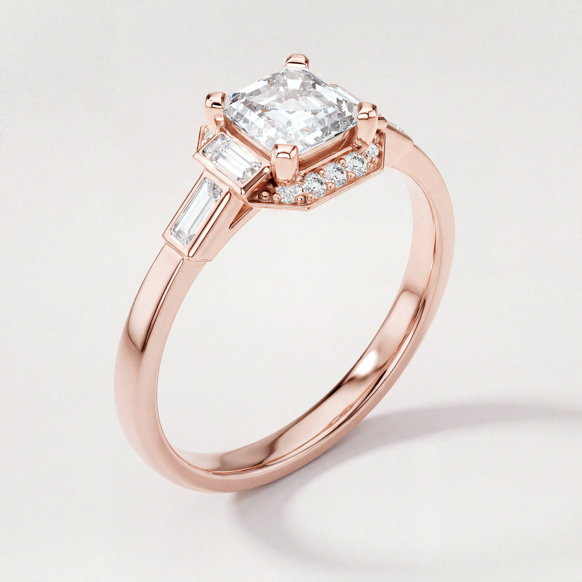 The Marguerite Engagement Ring - angle 1