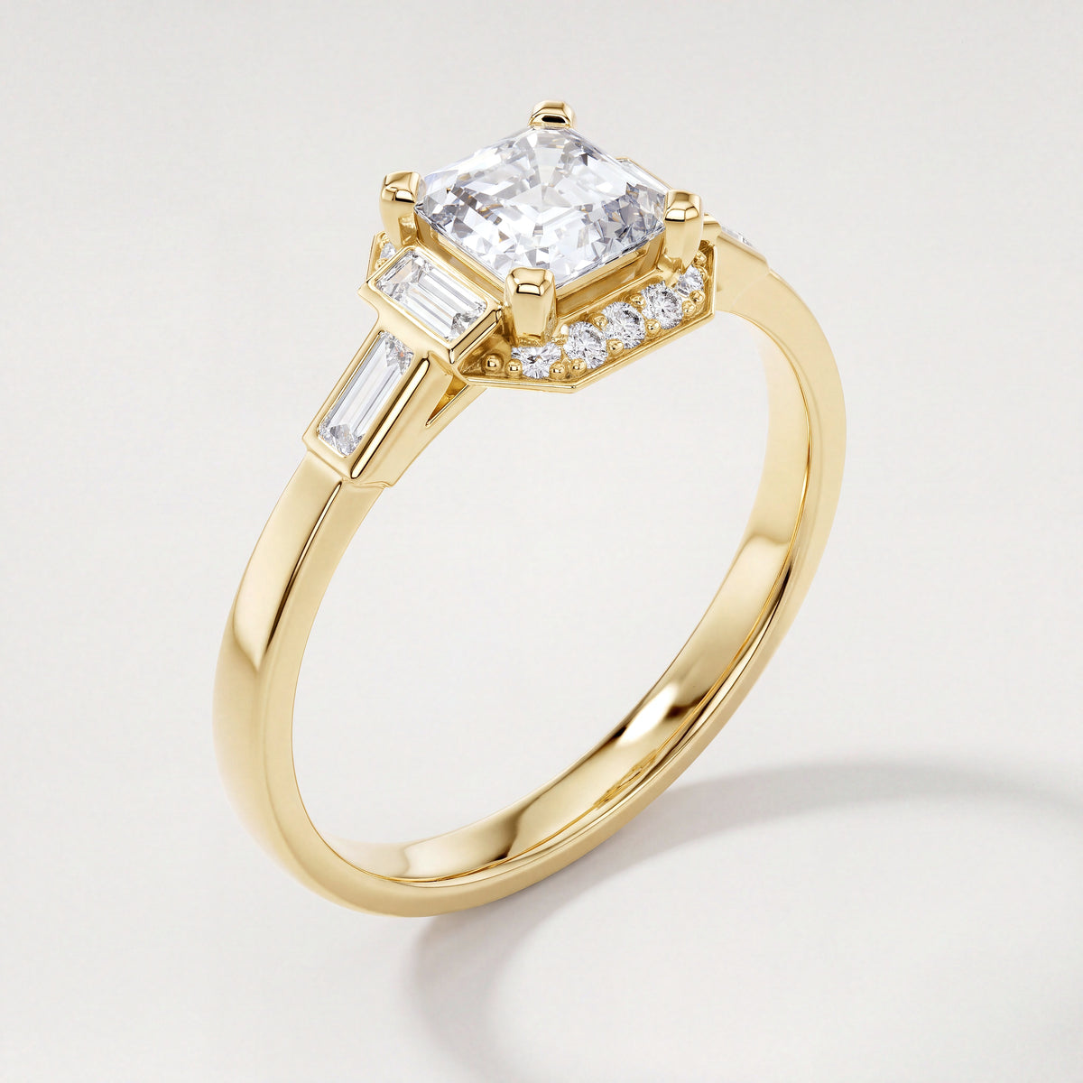 The Marguerite Engagement Ring - angle 4