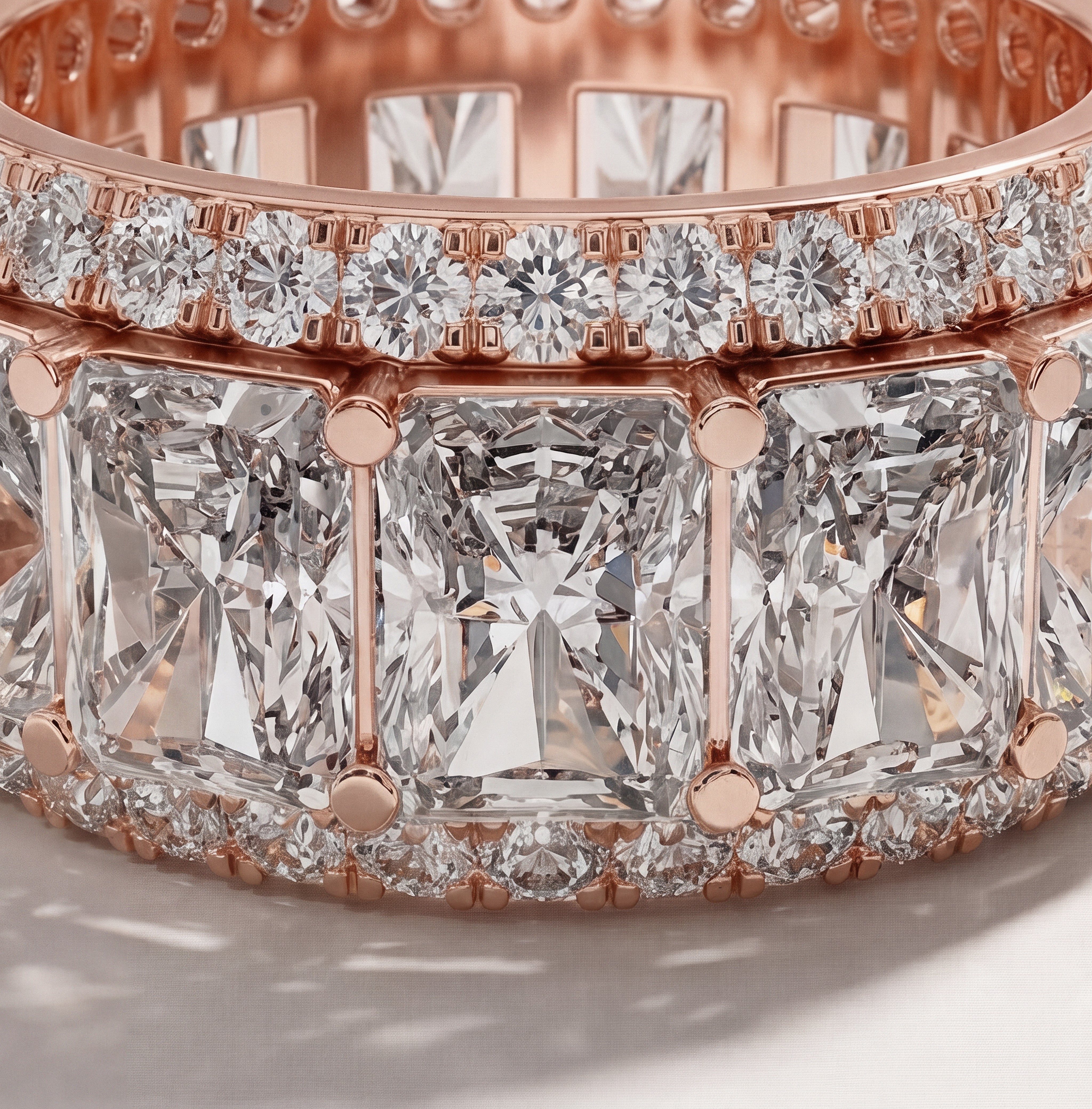 The "Marion" Eternity Ring - angle 3