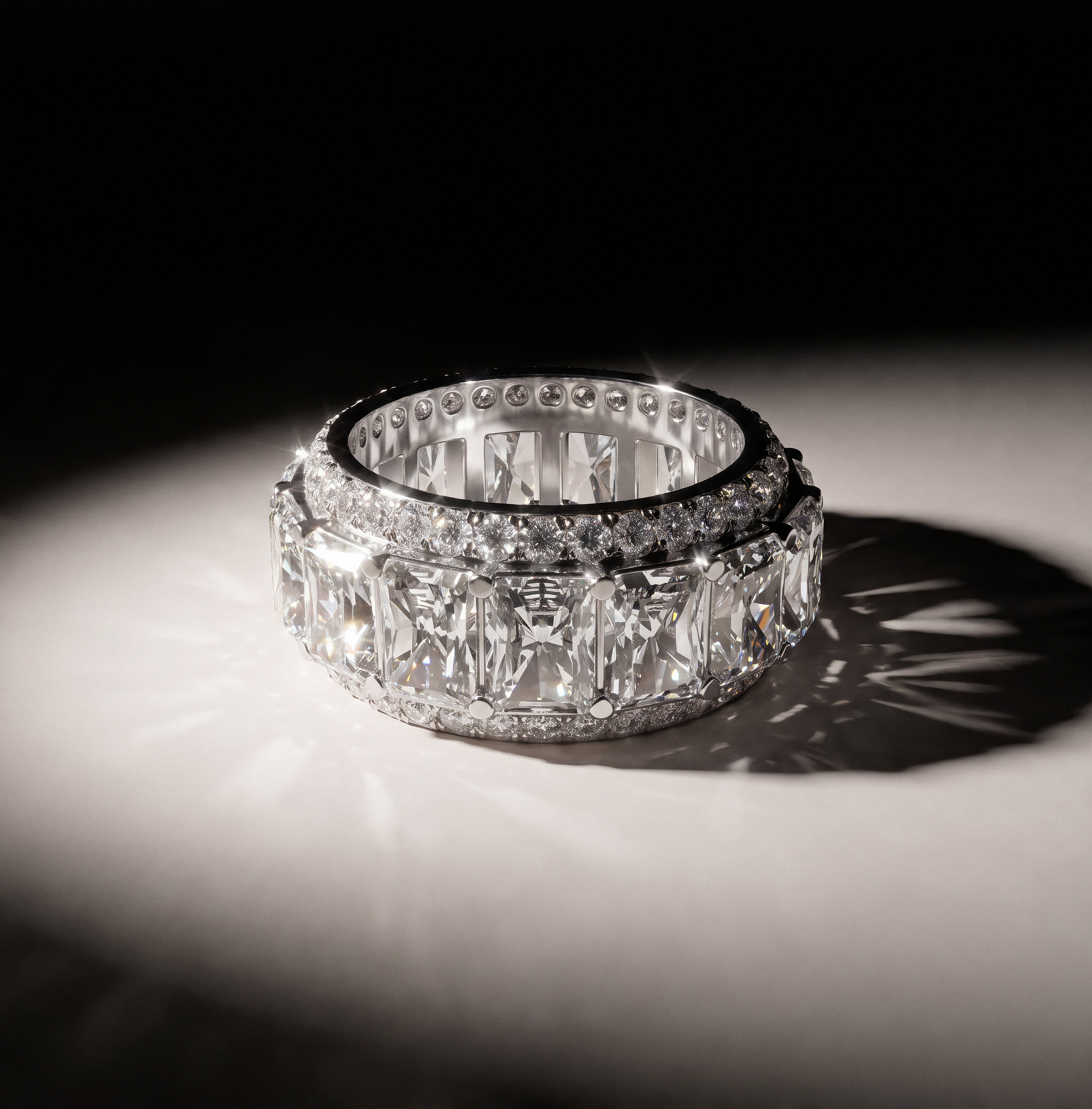 The "Marion" Eternity Ring - angle 5