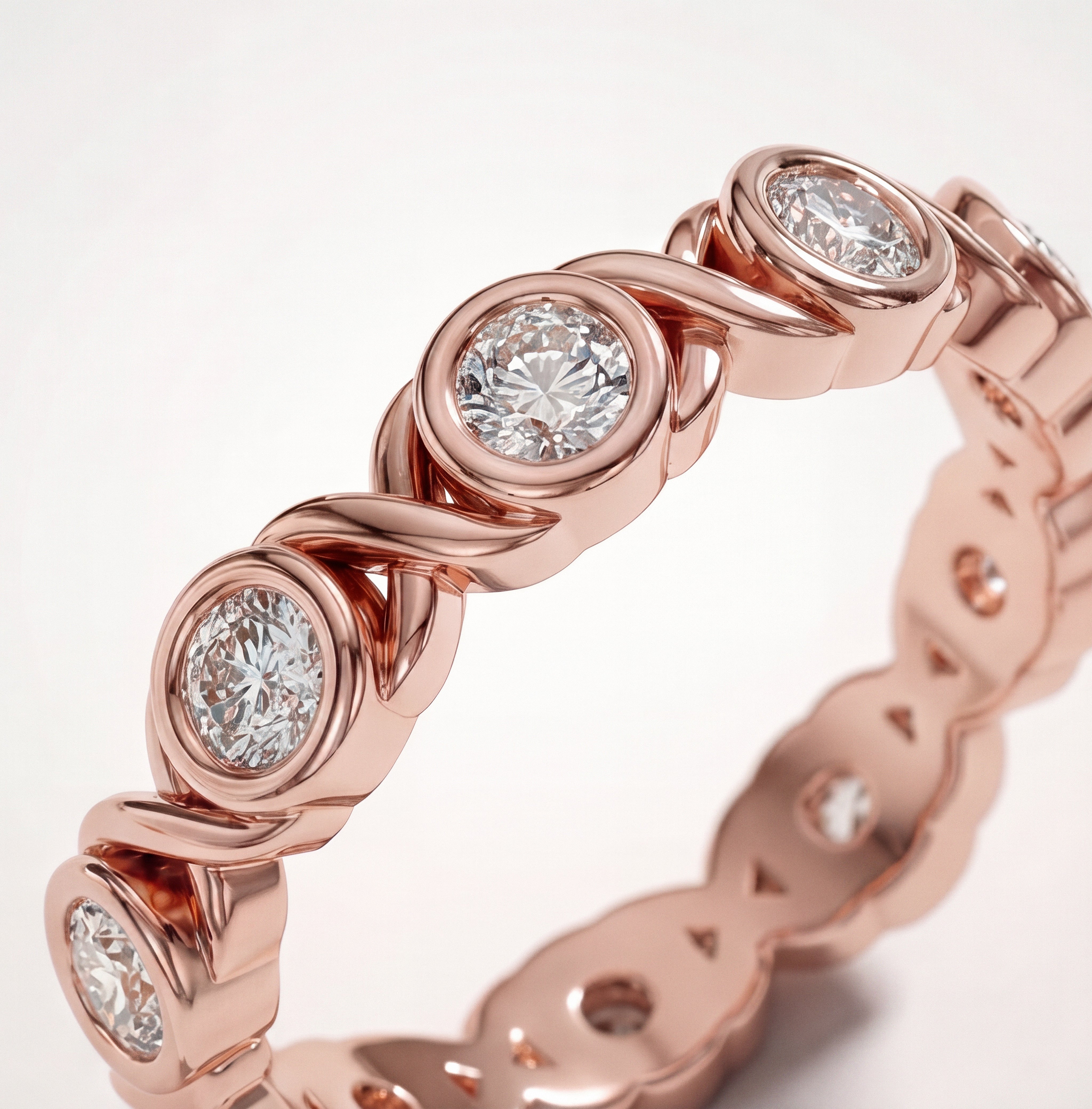 The "Marisa" Eternity Ring - angle 3
