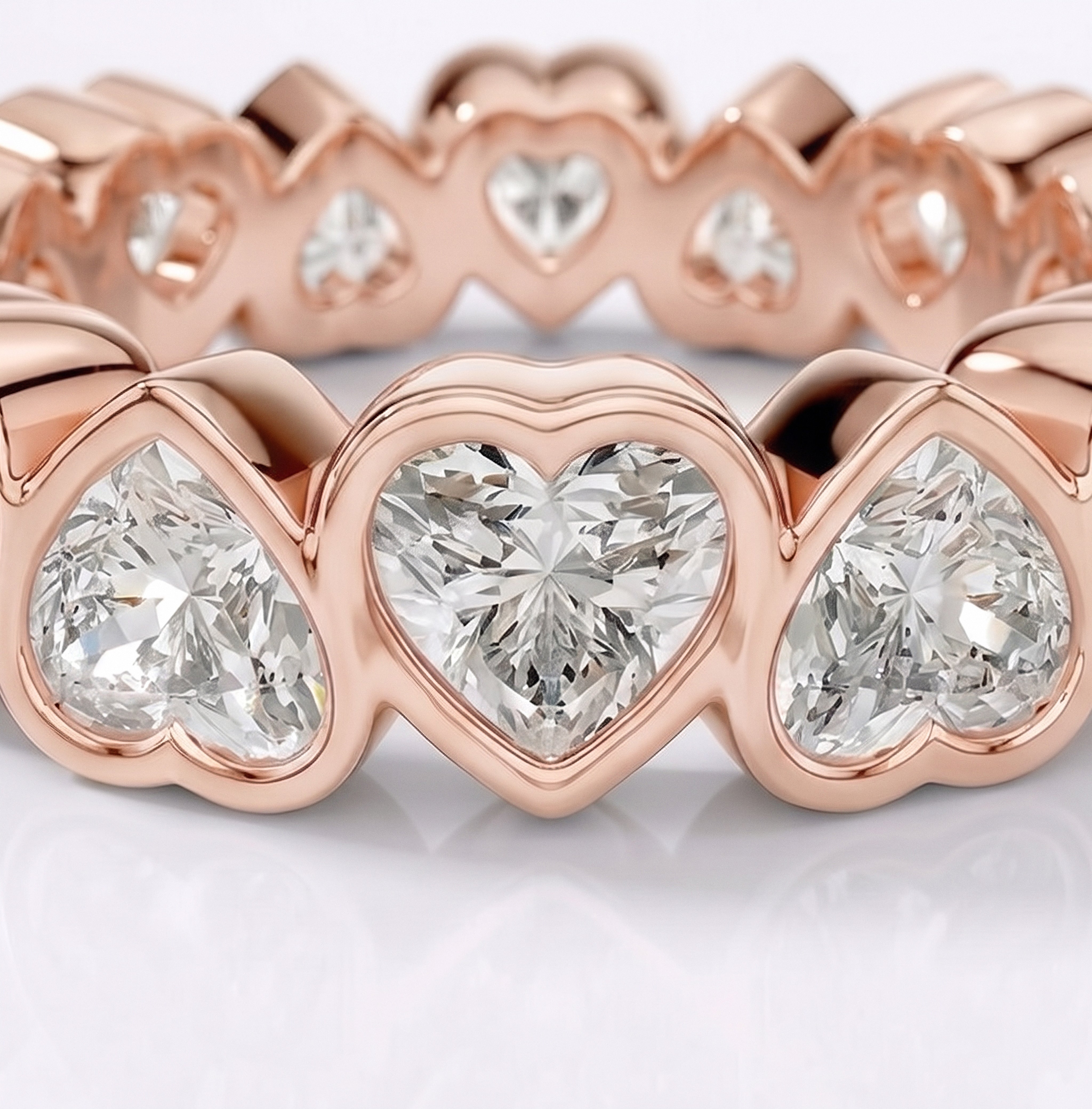 The "Stacy" Eternity Ring - angle 2