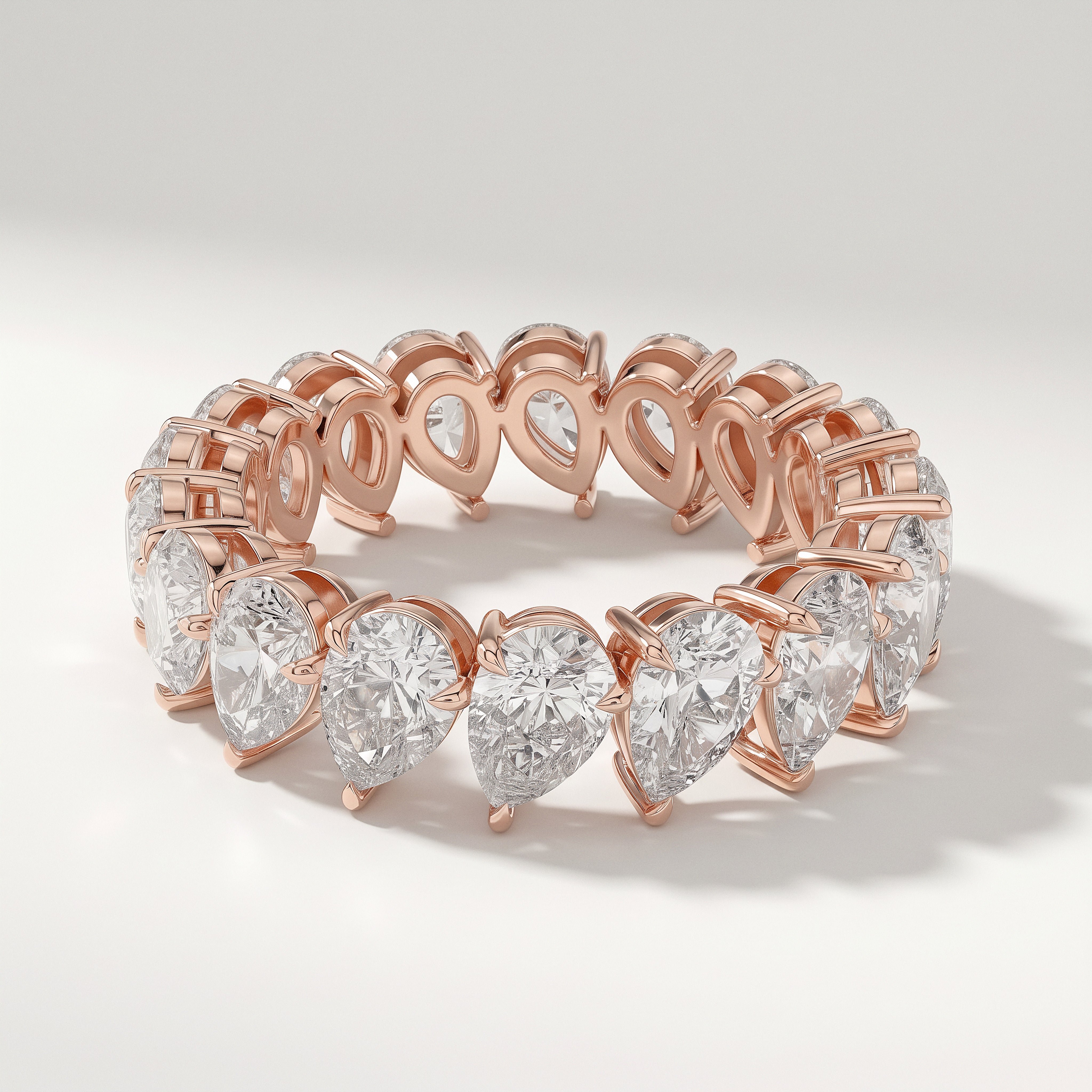 The Amber Eternity Ring - angle 1