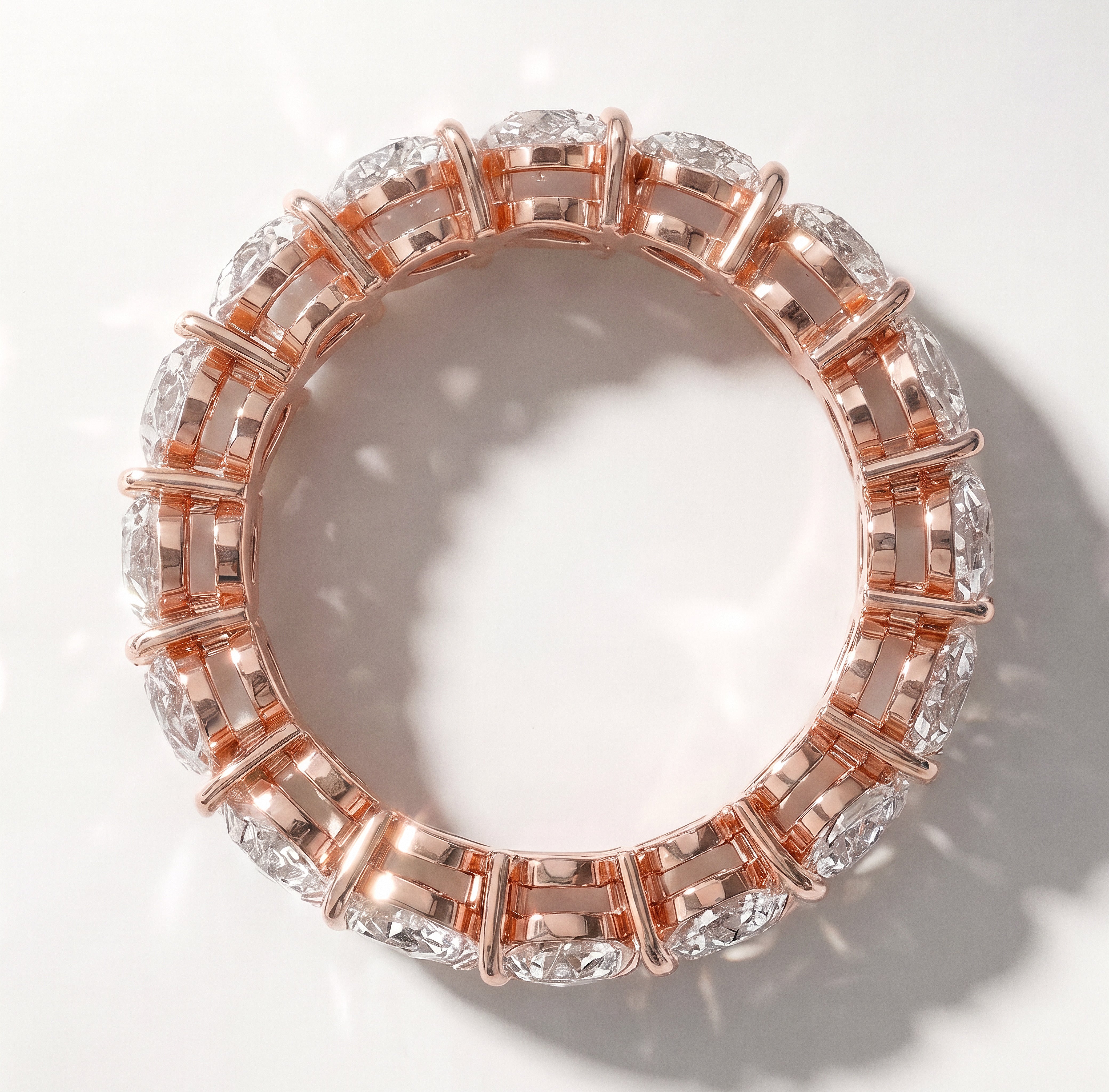 The Amber Eternity Ring - angle 2
