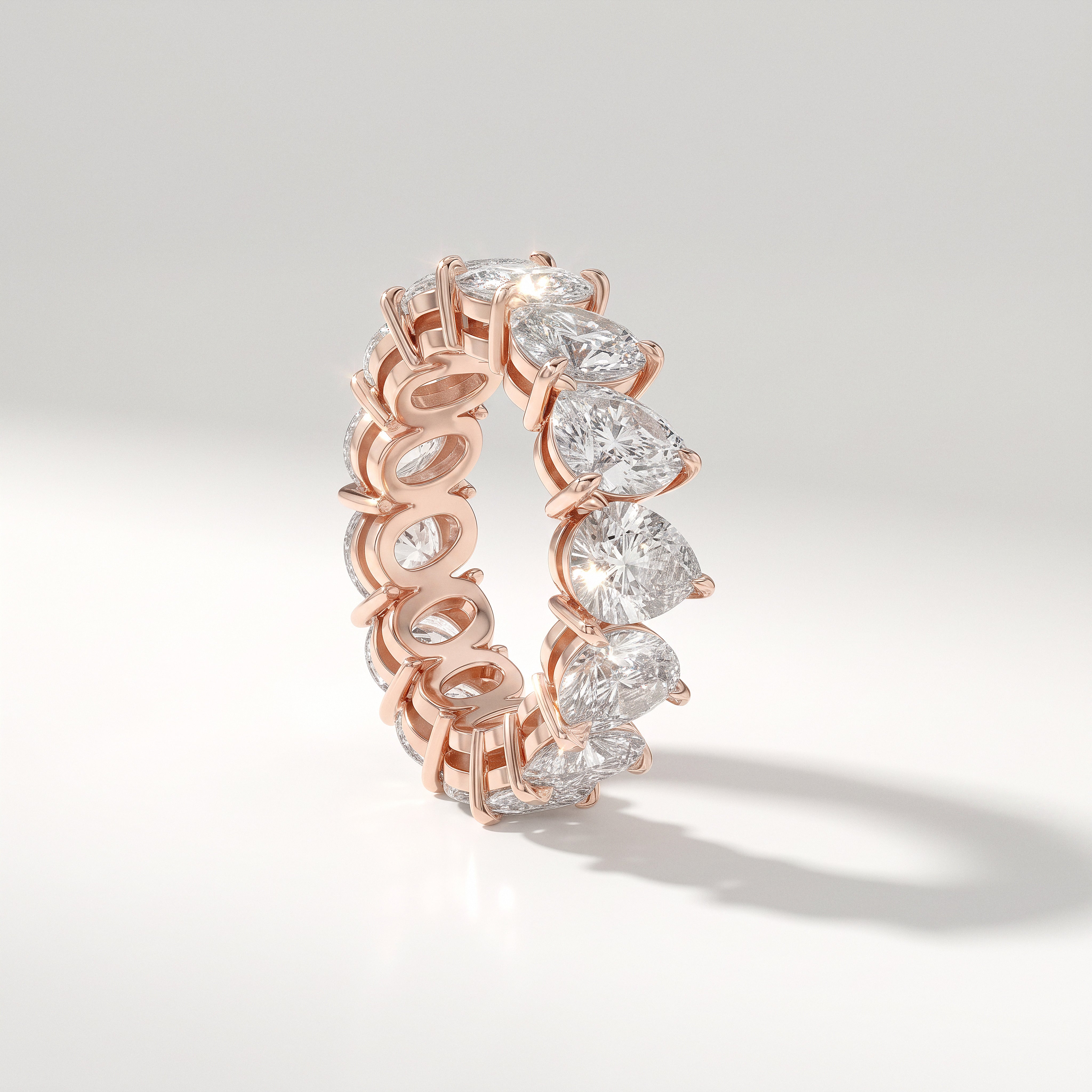 The Amber Eternity Ring - angle 3