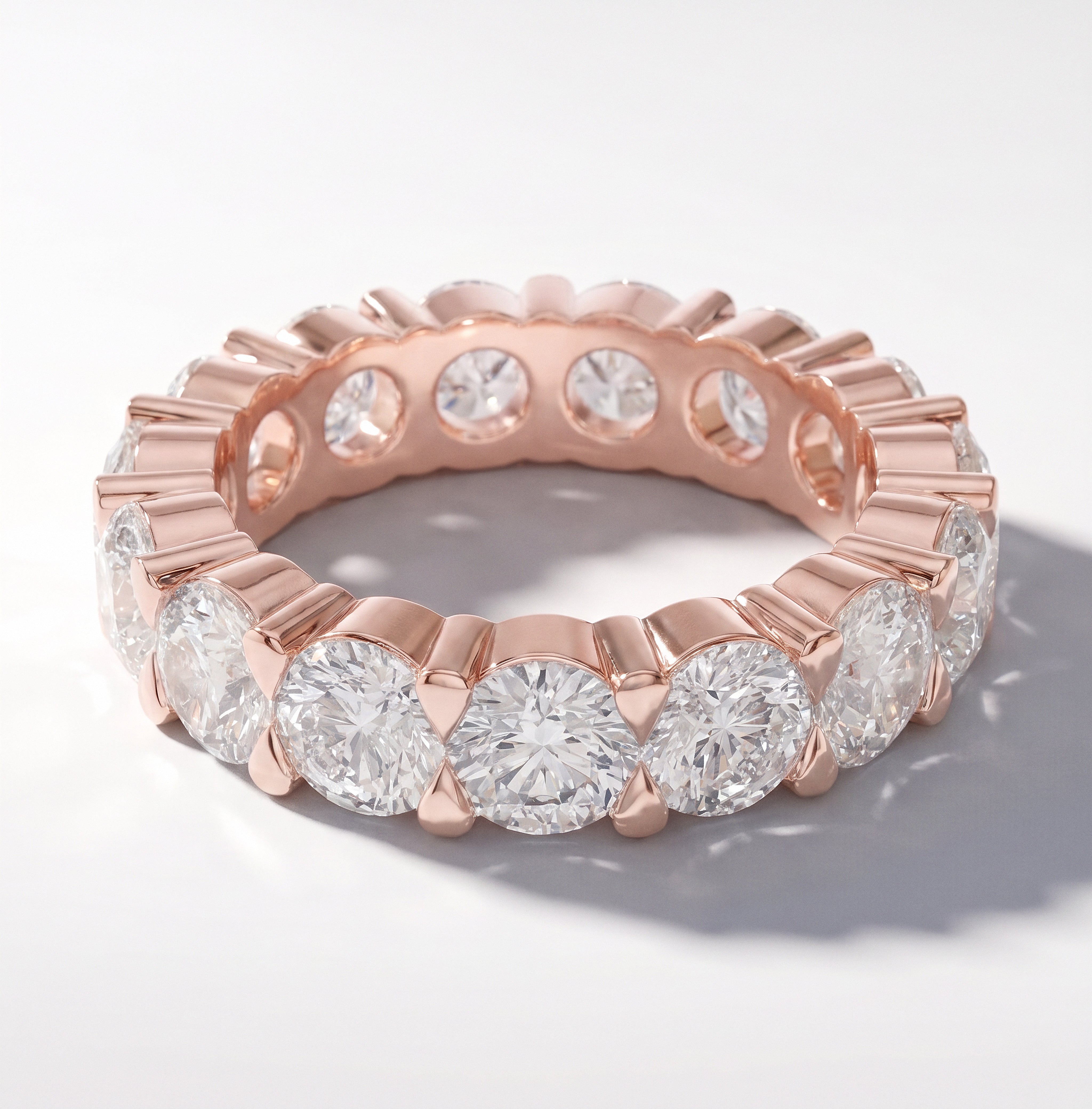 The Lillian Eternity Ring - angle 1