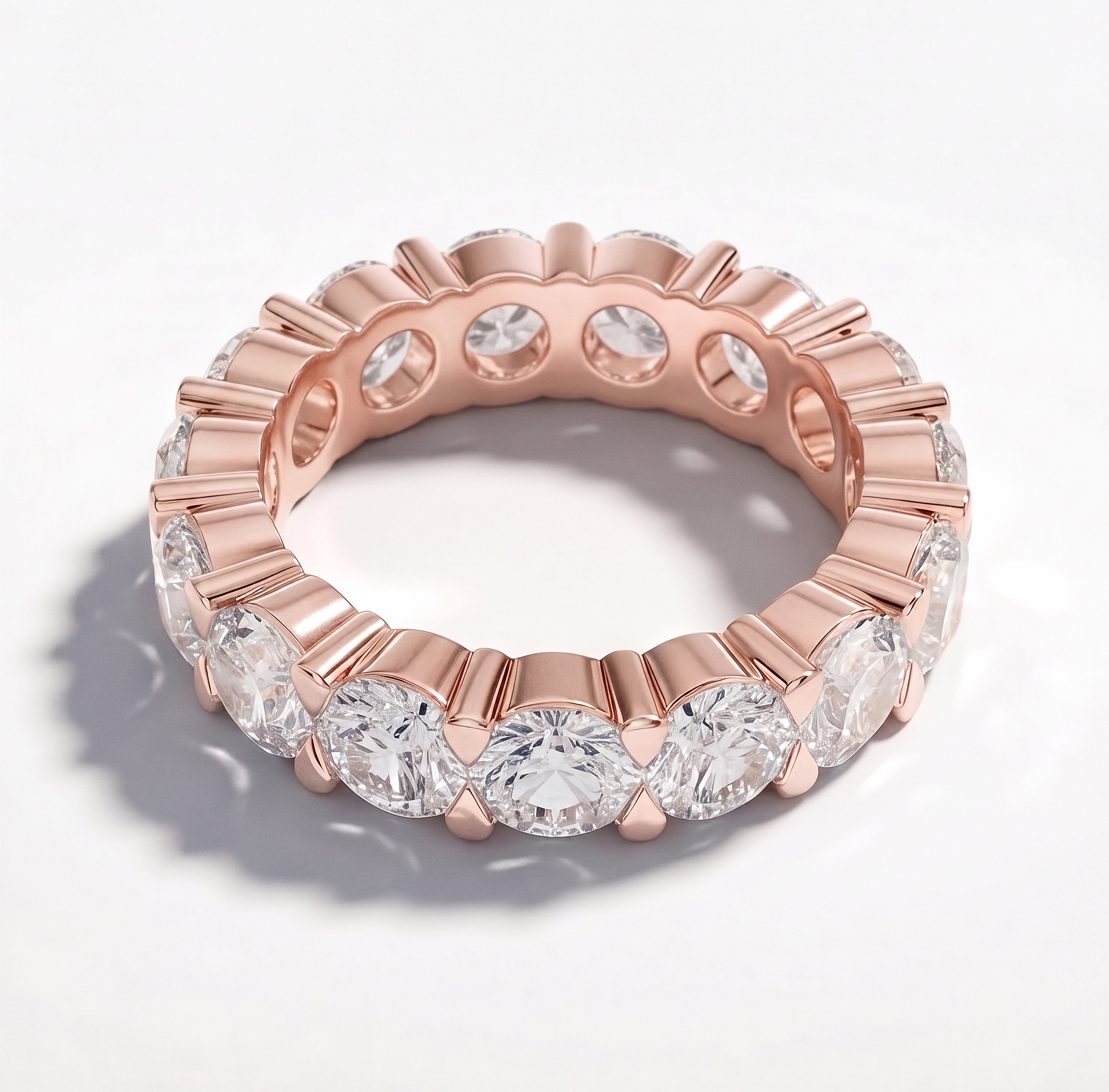 The Lillian Eternity Ring - angle 2