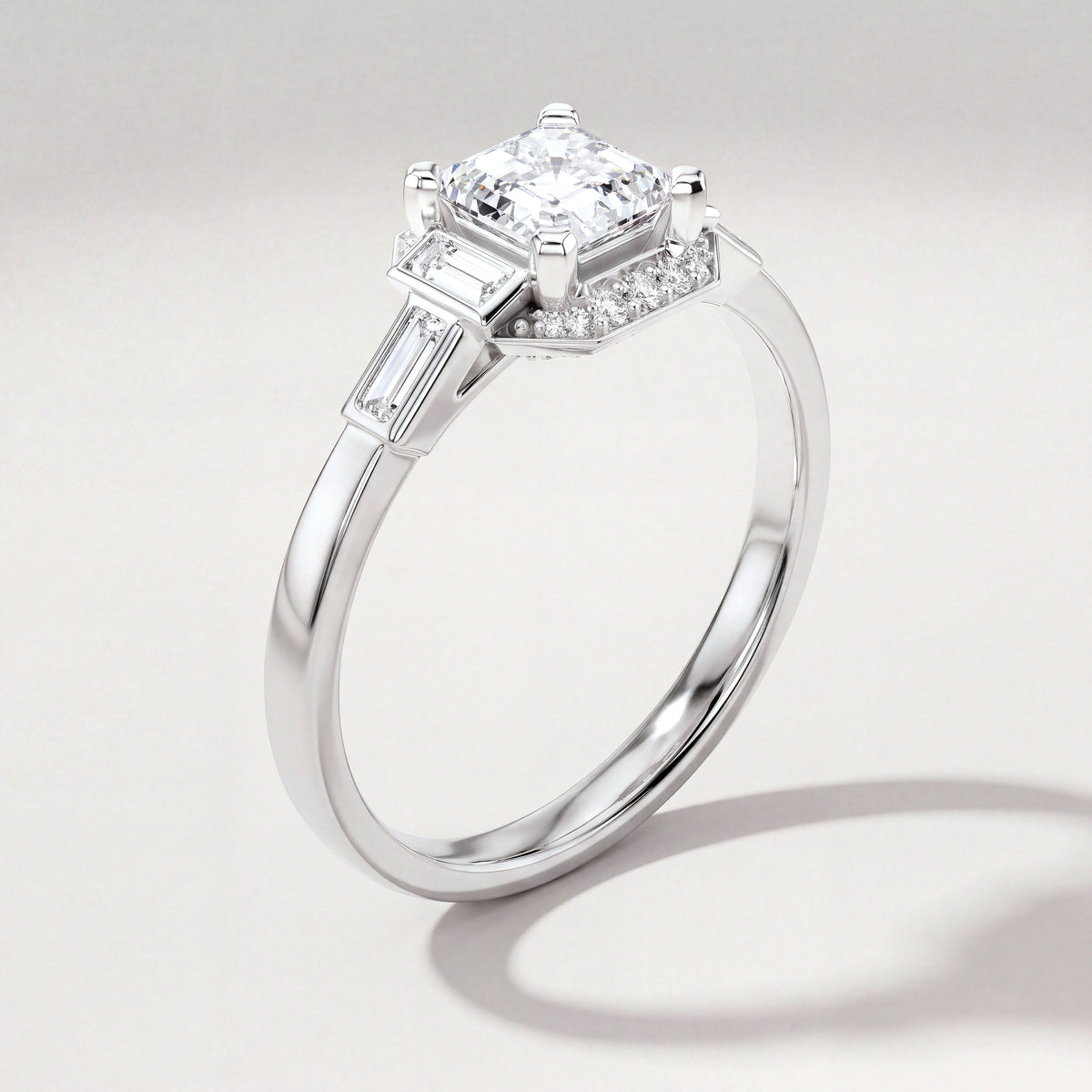 The Marguerite Engagement Ring - angle 5