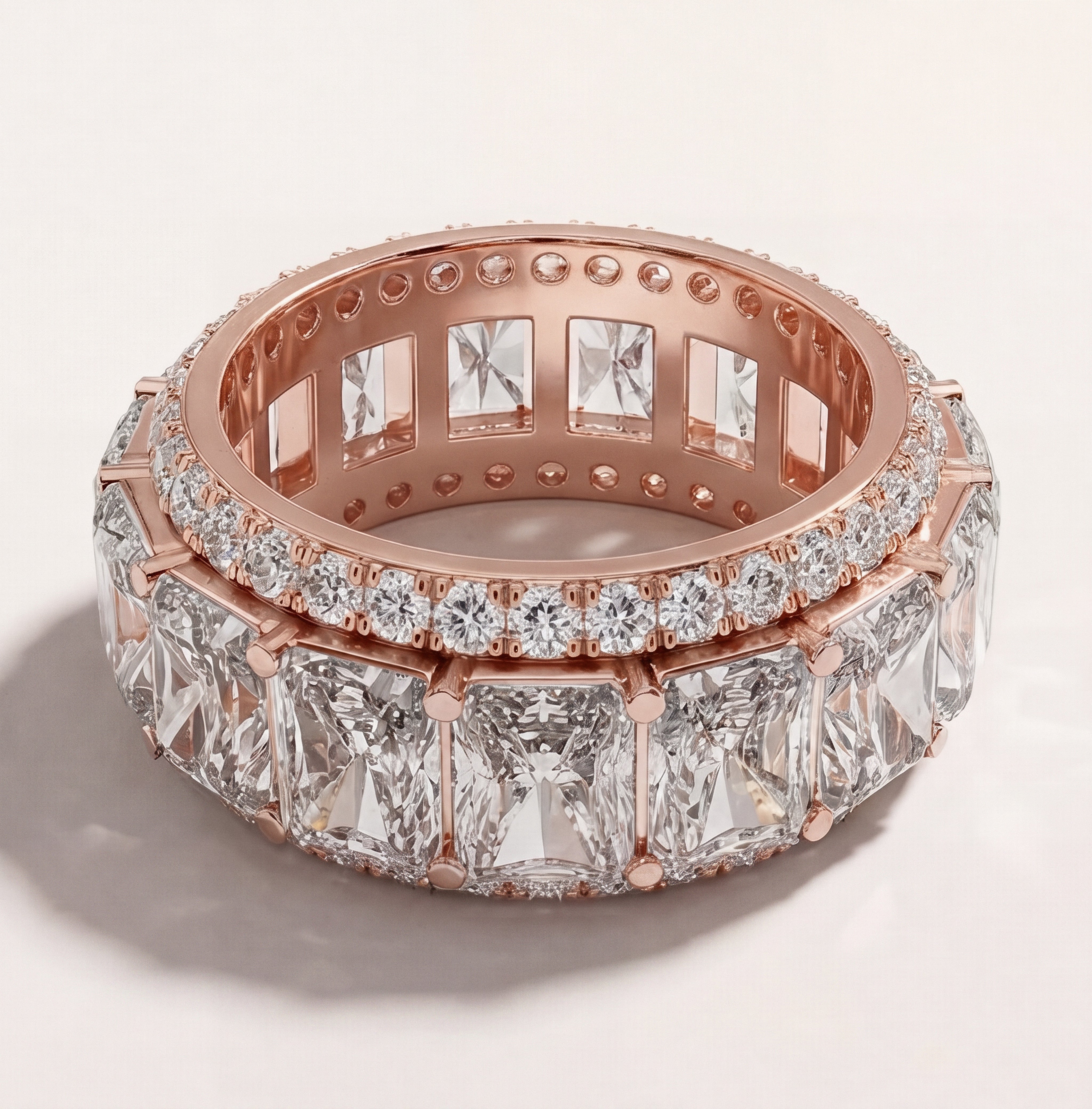 The "Marion" Eternity Ring - angle 1