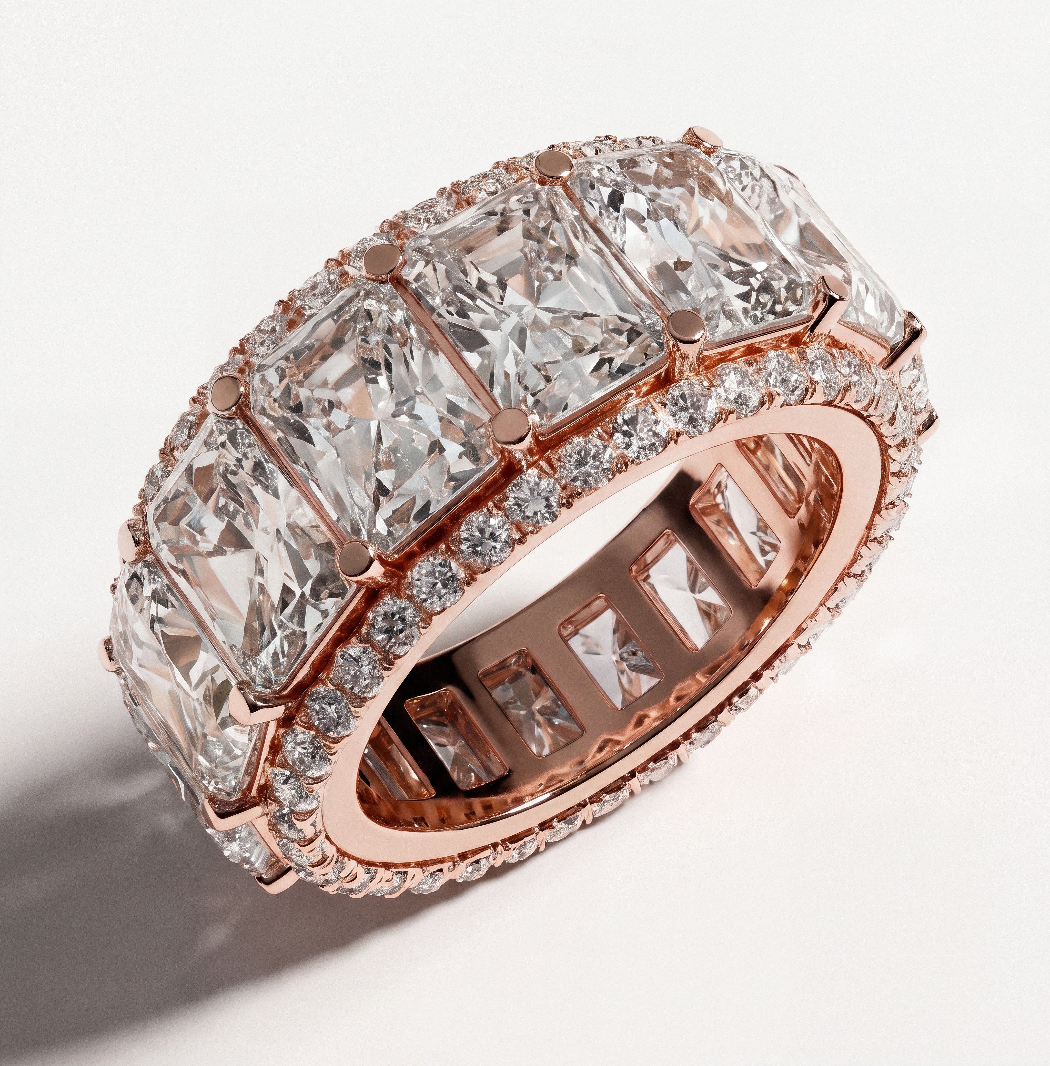 The "Marion" Eternity Ring - angle 2