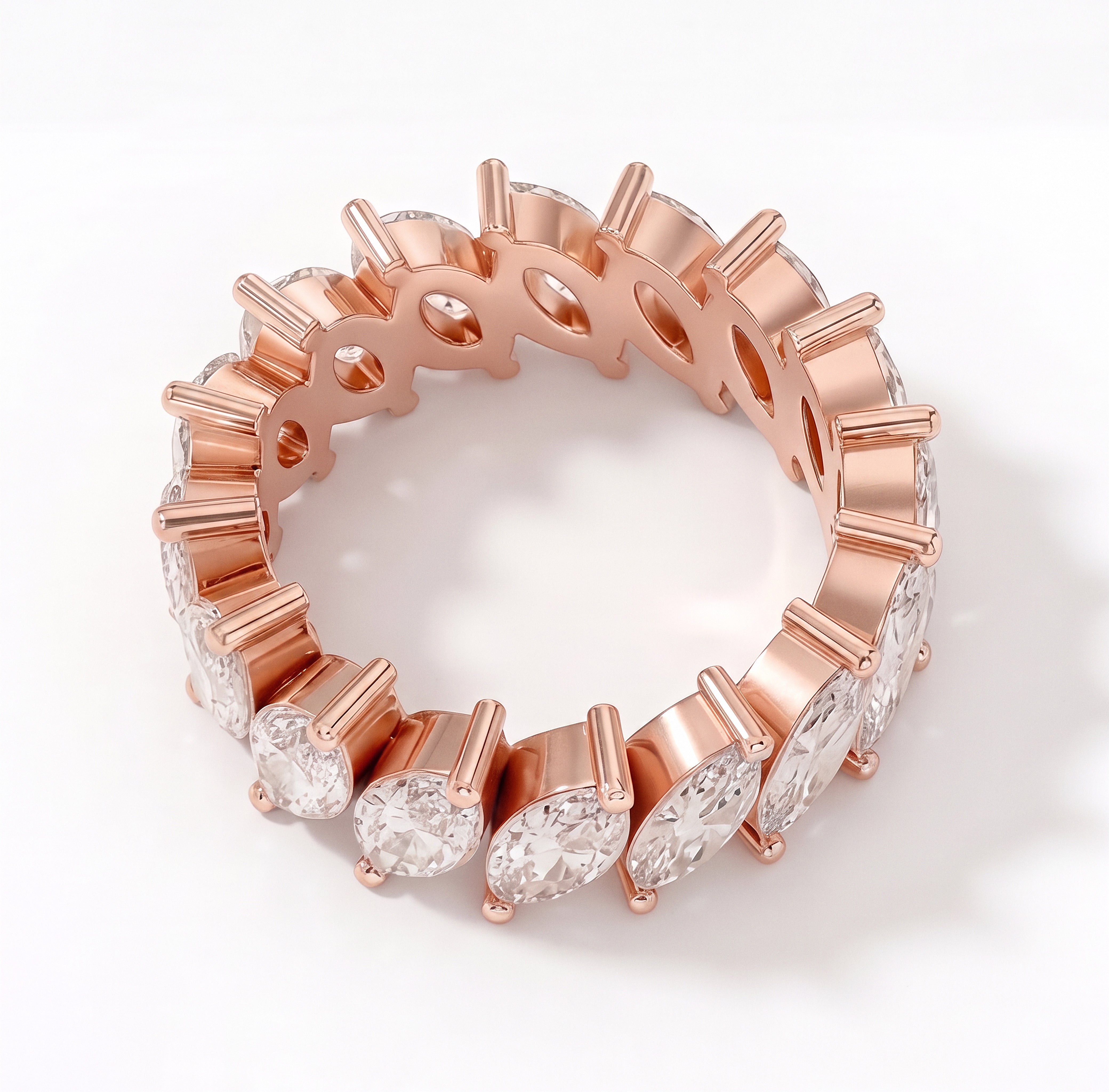 The Sarah Eternity Ring - angle 3