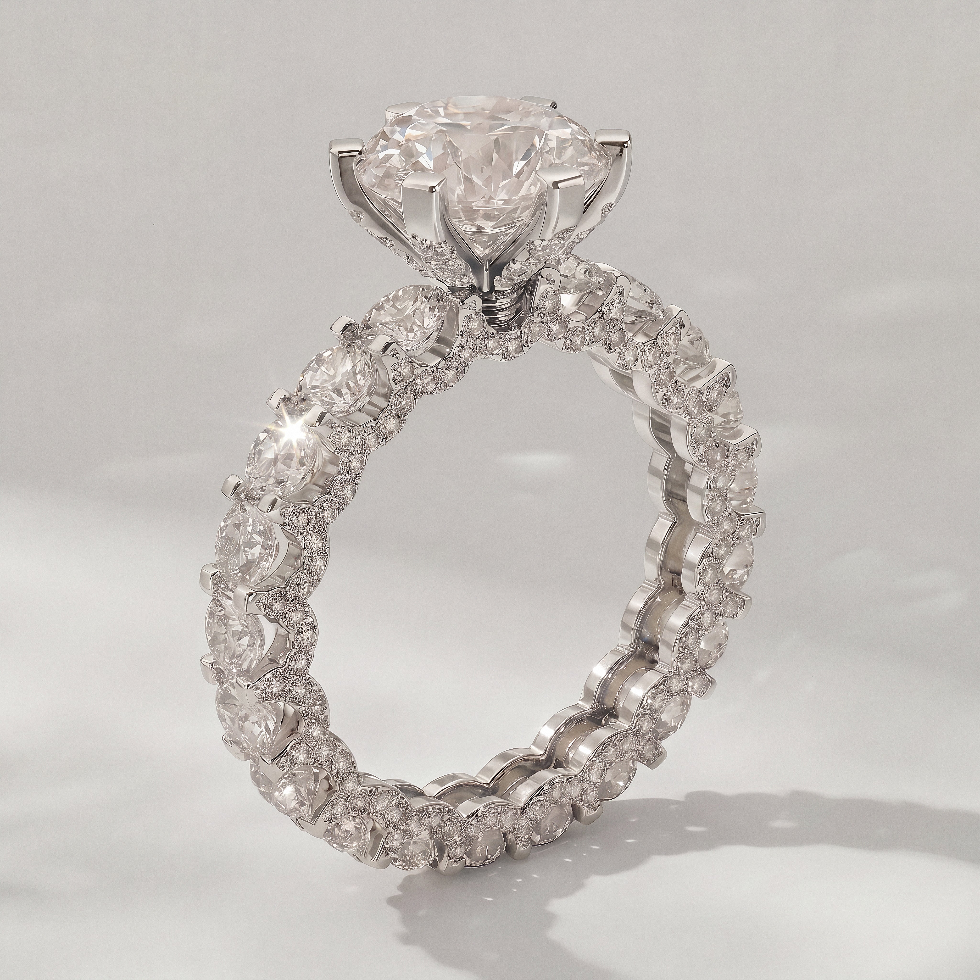 The Statement Diamond Engagement Ring - angle 6