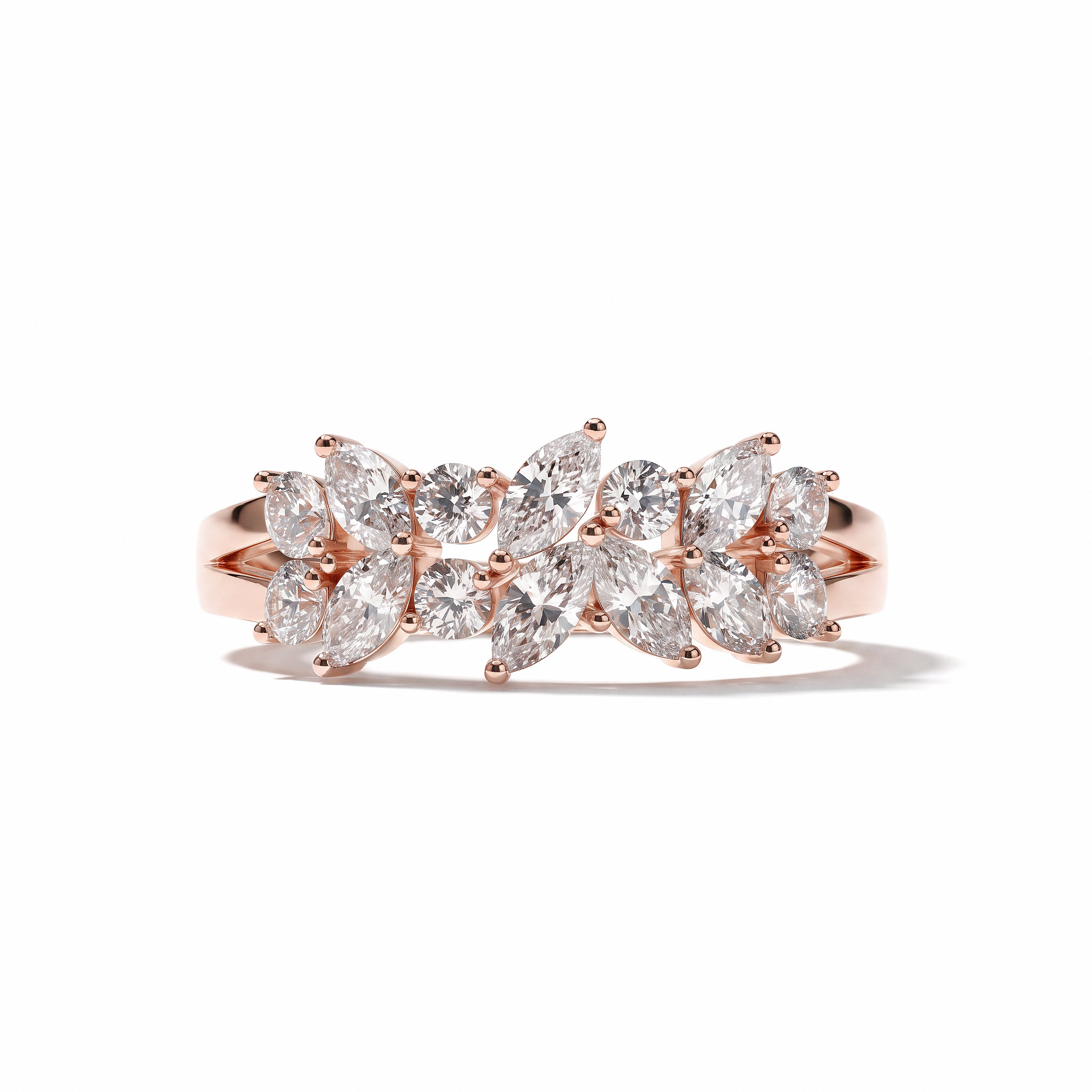 The Vivian Cluster Ring - angle 2