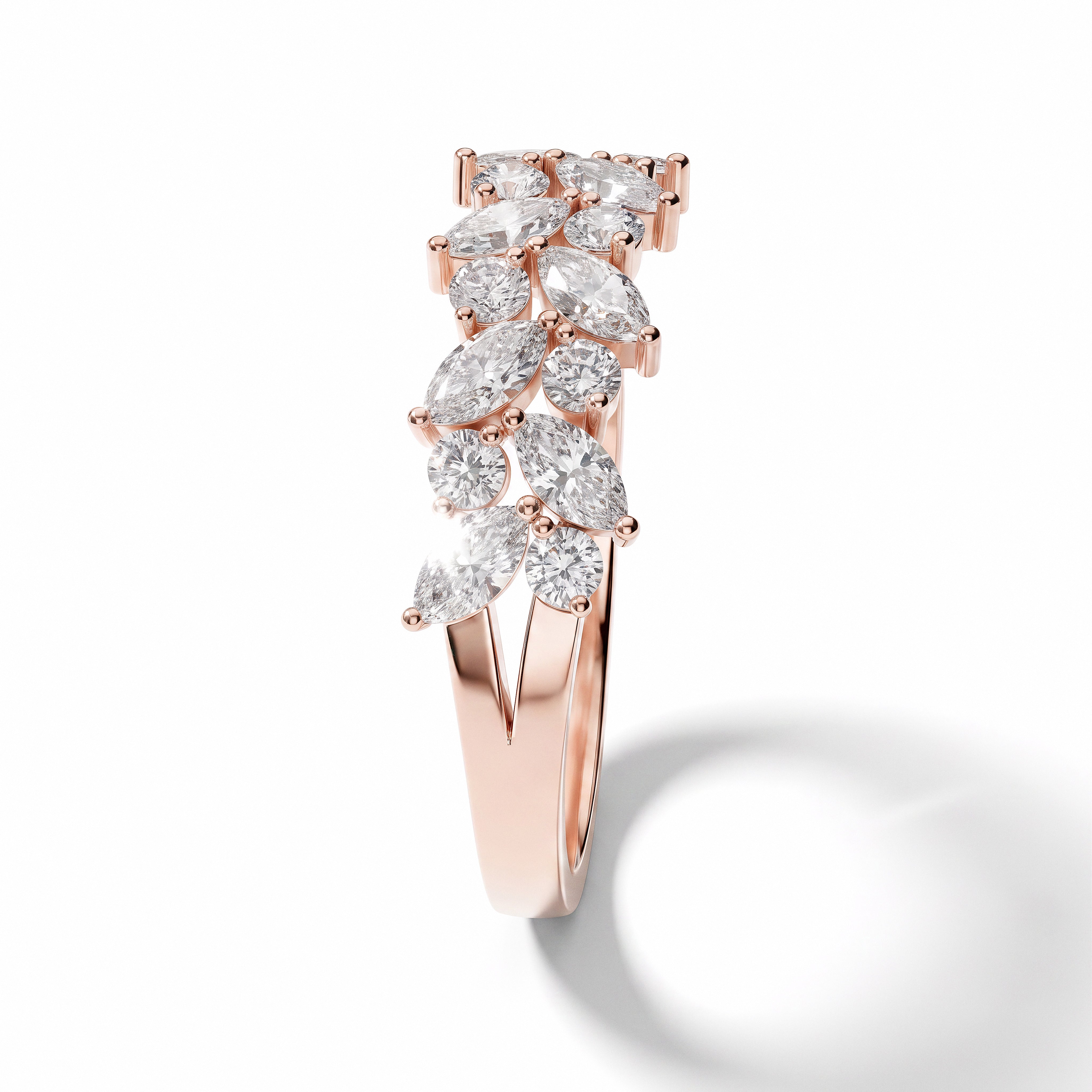 The Vivian Cluster Ring - angle 3